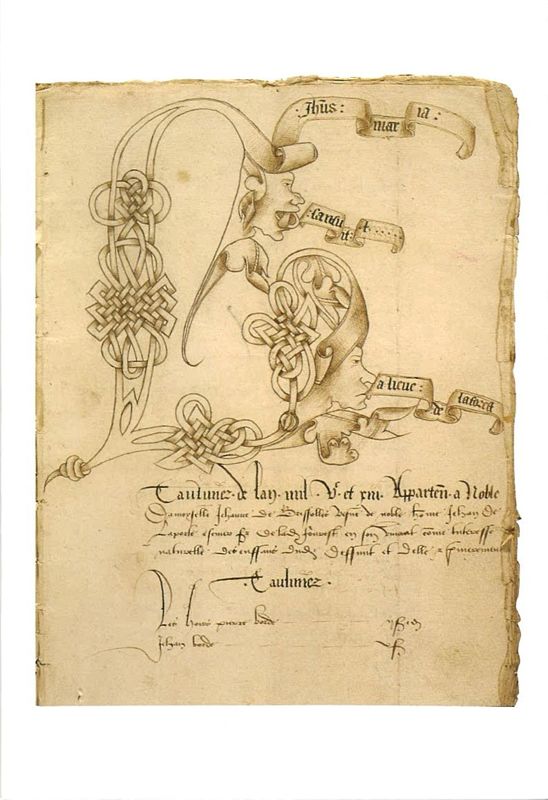 Vignette du livre de coutumes de Jeanne de Bressolles, 1513-1515, (102 J 244)