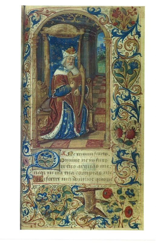Le Roi David. Livre d'Heures à l'usage de Bourges, (XVe siecle)