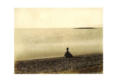 Felix Bonfils (1831-1885). la mer morte, tirage argentique (7 Fi)