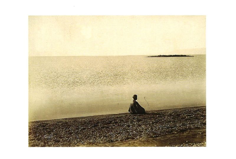 Felix Bonfils (1831-1885). la mer morte, tirage argentique (7 Fi)
