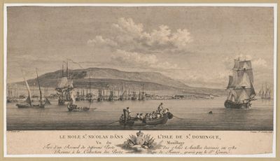 Pierre Ozanne, Le mole Saint Nicolas dans l'Isle de Saint Domingue, 1780.