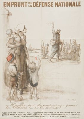 Francisque Poulbot, Emprunt de la Défense Nationale, 1915.