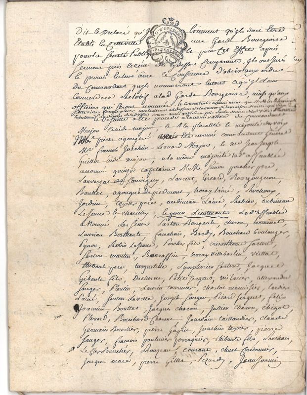 Délibération des habitants de Graçay, 12 août 1789 (p. 3).