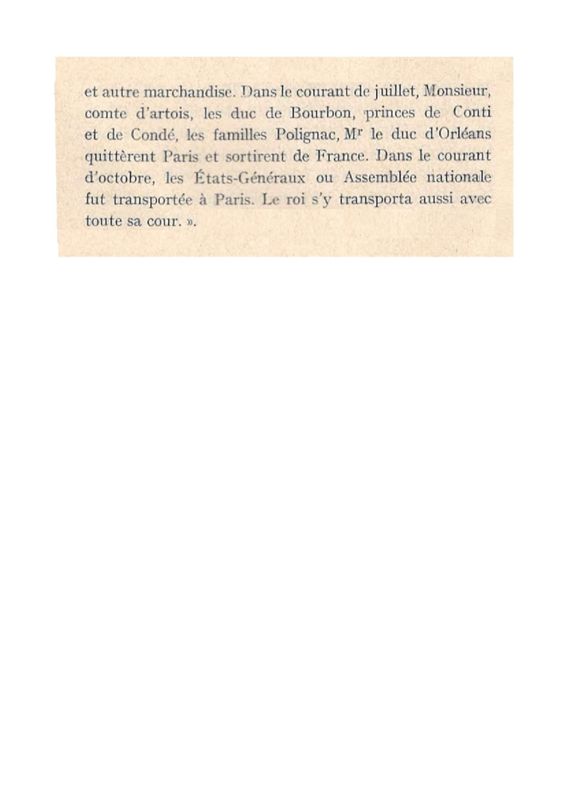 Extrait des notes du Curé de Menetou-Ratel (p. 4).