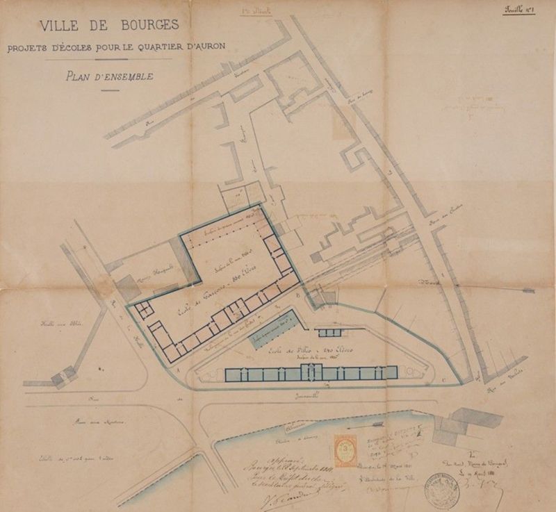 La construction d'écoles modernes : L'exemple du groupe scolaire d'Auron (Bourges)