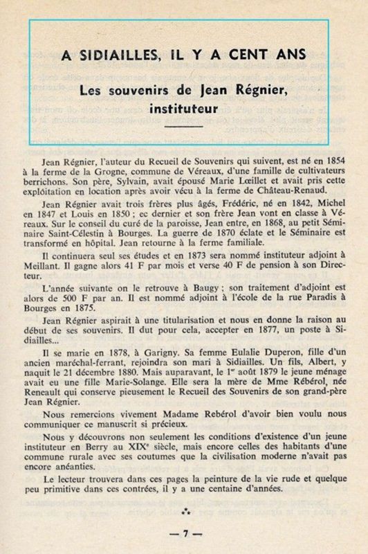 La rentrée des classes