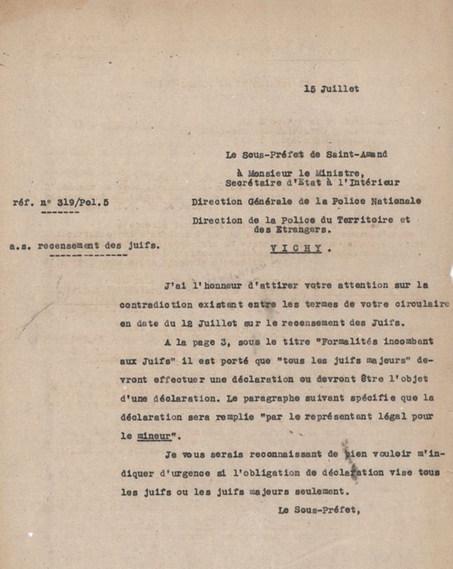 Les enfants juifs victimes de Vichy