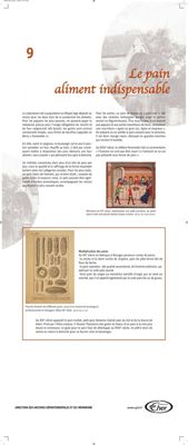 Visuel panneau d'exposition : Du grain au pain