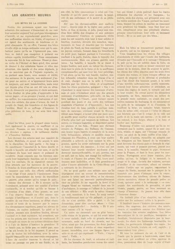 Les bêtes de la guerre