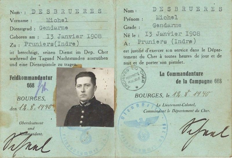 Michel Desbruères : Gendarme et résistant