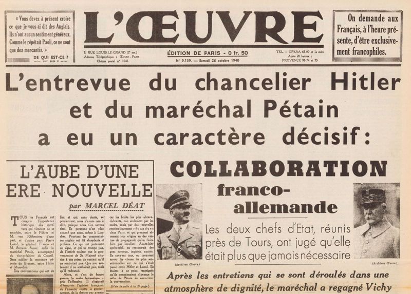 L'oeuvre se réjouit de "L'aube d'une ère nouvelle" (130 J 44)