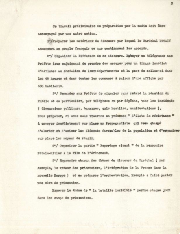 Plan de communication, troisième partie (3 W 326)