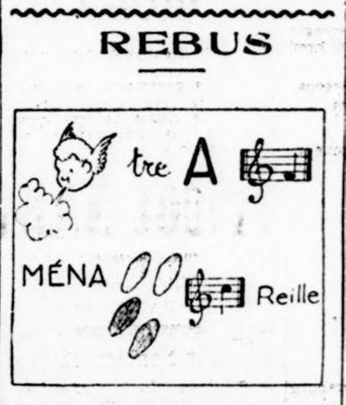 Rébus du 14/07/1938