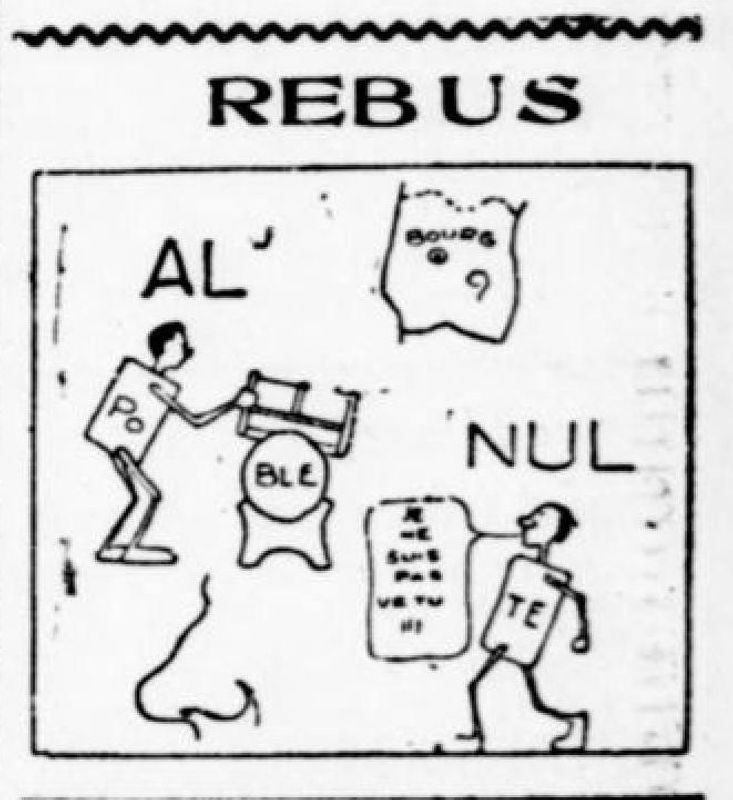 Rébus du 12/08/1938