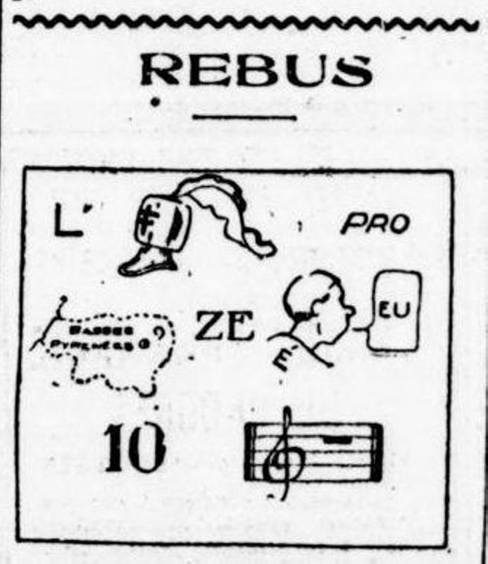 Rébus du 02/09/1938