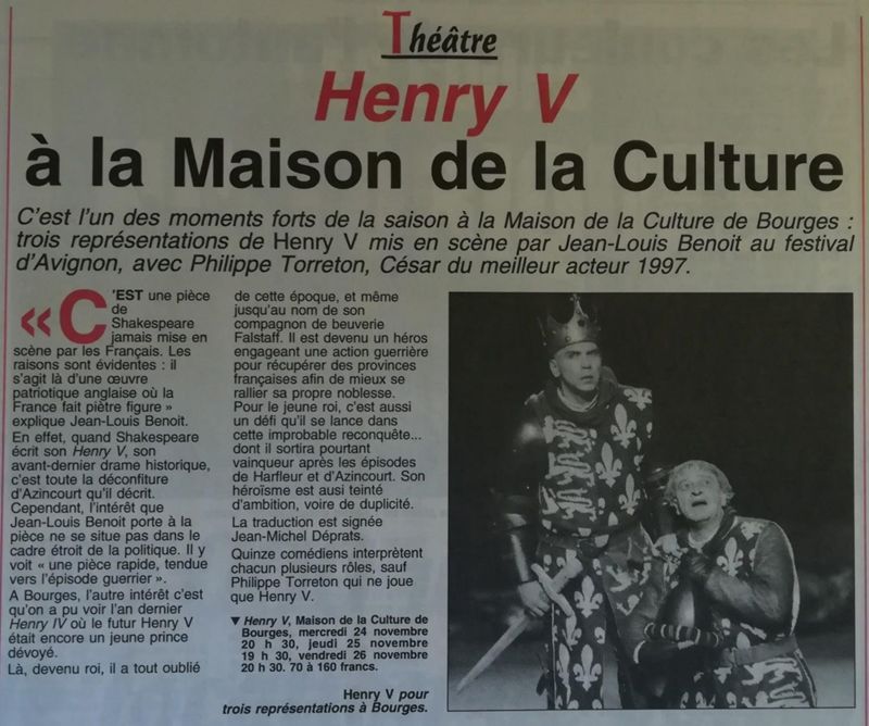 Jean-Louis Benoît et Henry V (1999)