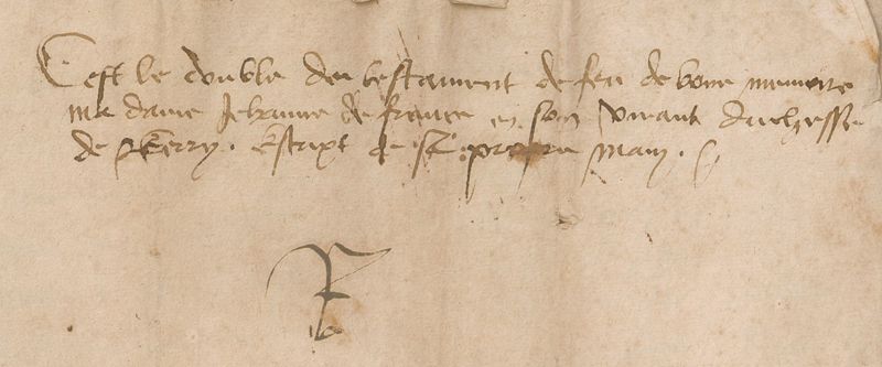 Le testament de Jeanne de France