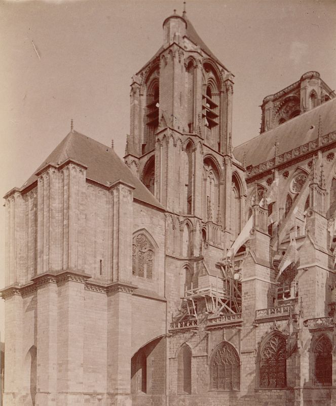 Chantier, côté surd, vers 1940. AD du Cher, J 210