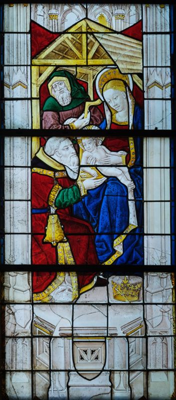 Lancette droite du vitrail de la chapelle Saint-Jean-Basptiste, 2023. DADP18, F. Lauginie