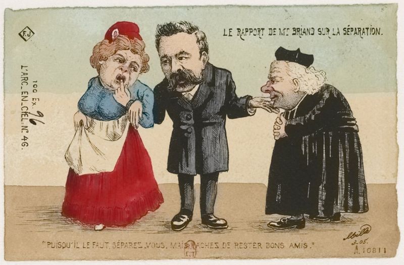 Caricatures mettant en scène Aristide Briand, issues d’un recueil de portraits du député. BnF, département des estampes et de la photographie, N-2 (Briand, Aristide)