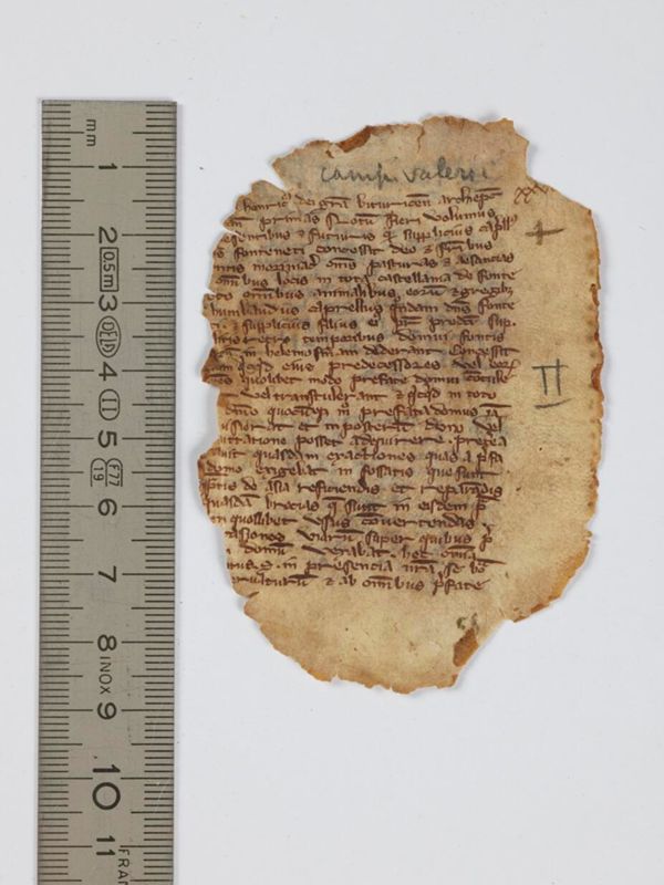 Fragment 155 du cartulaire de l'abbaye Notre-Dame de Fontmorigny, XIIIe siècle (AD du Cher, 6 H 5)