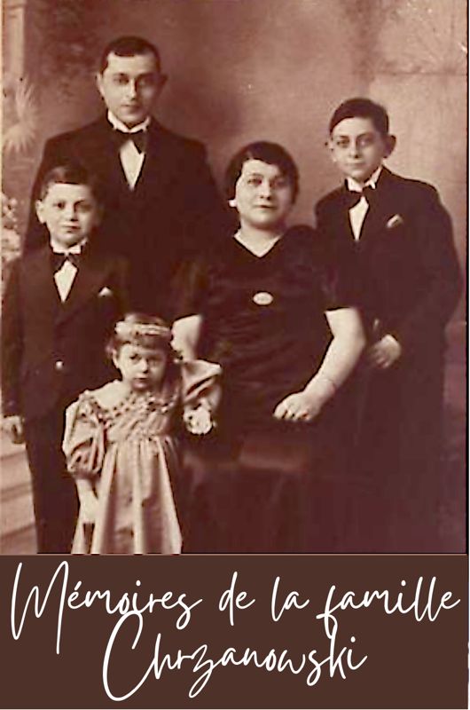 Abraham et Dora Chrzanowski et leurs enfants photographiés avant-guerre. | Mémorial de la Shoah