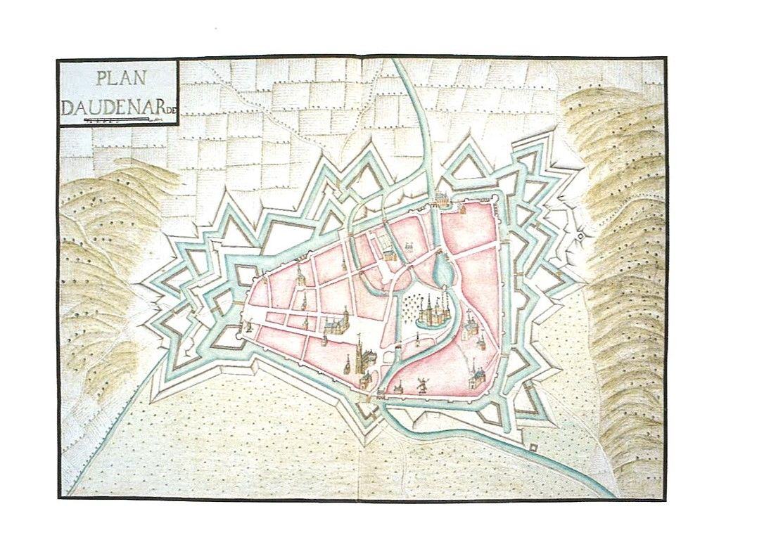 Plan d'Audenarde (Belgique) Fin XVIIe siècle (2 F 124 n° 7)