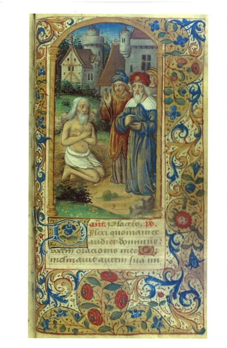La Mise à l'épreuve de Job. Livre d'Heures à l'usage de Bourges, (XVe siècle)