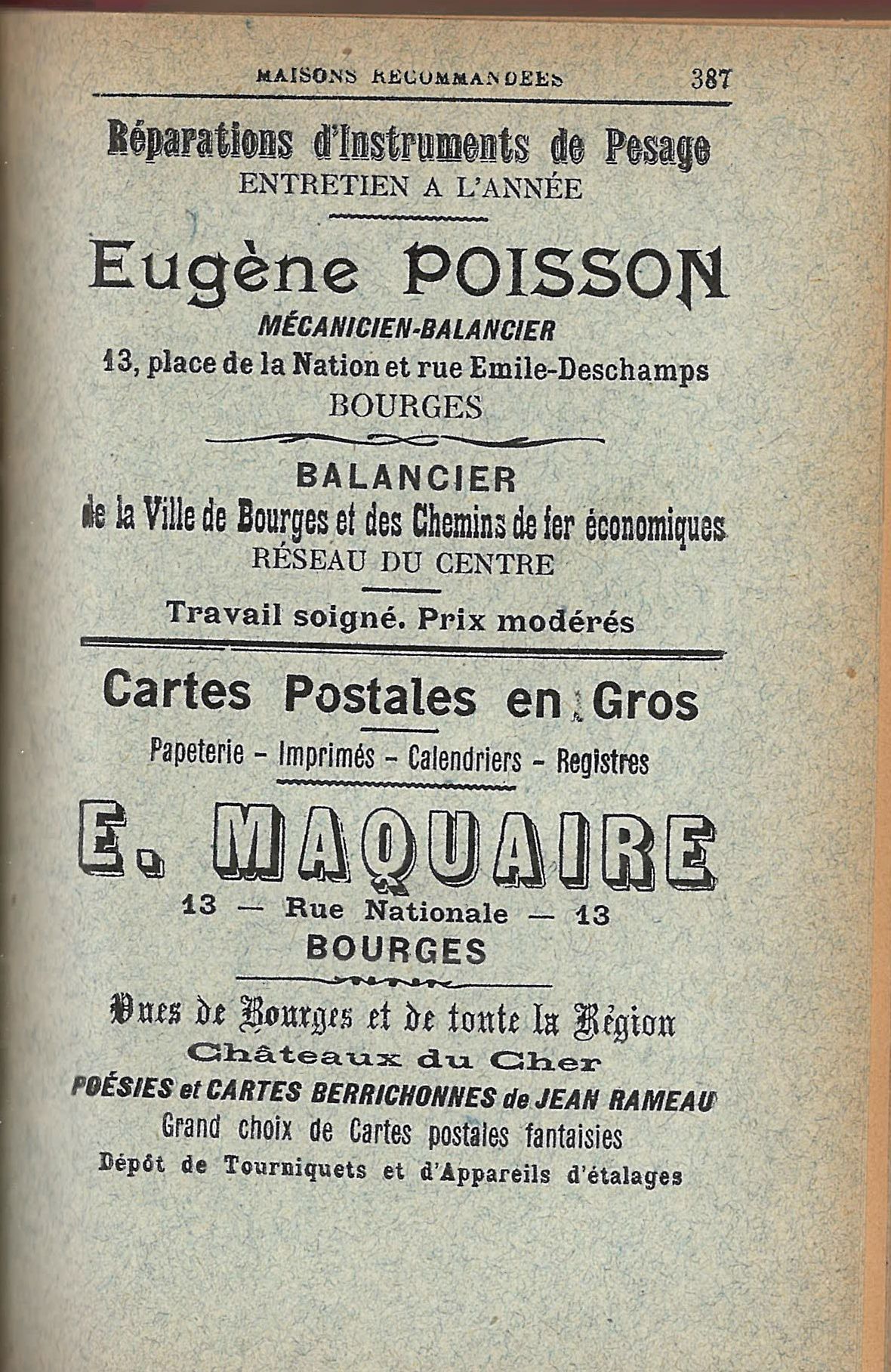 Les cartes postales du fonds Maquaire (6 Fi)