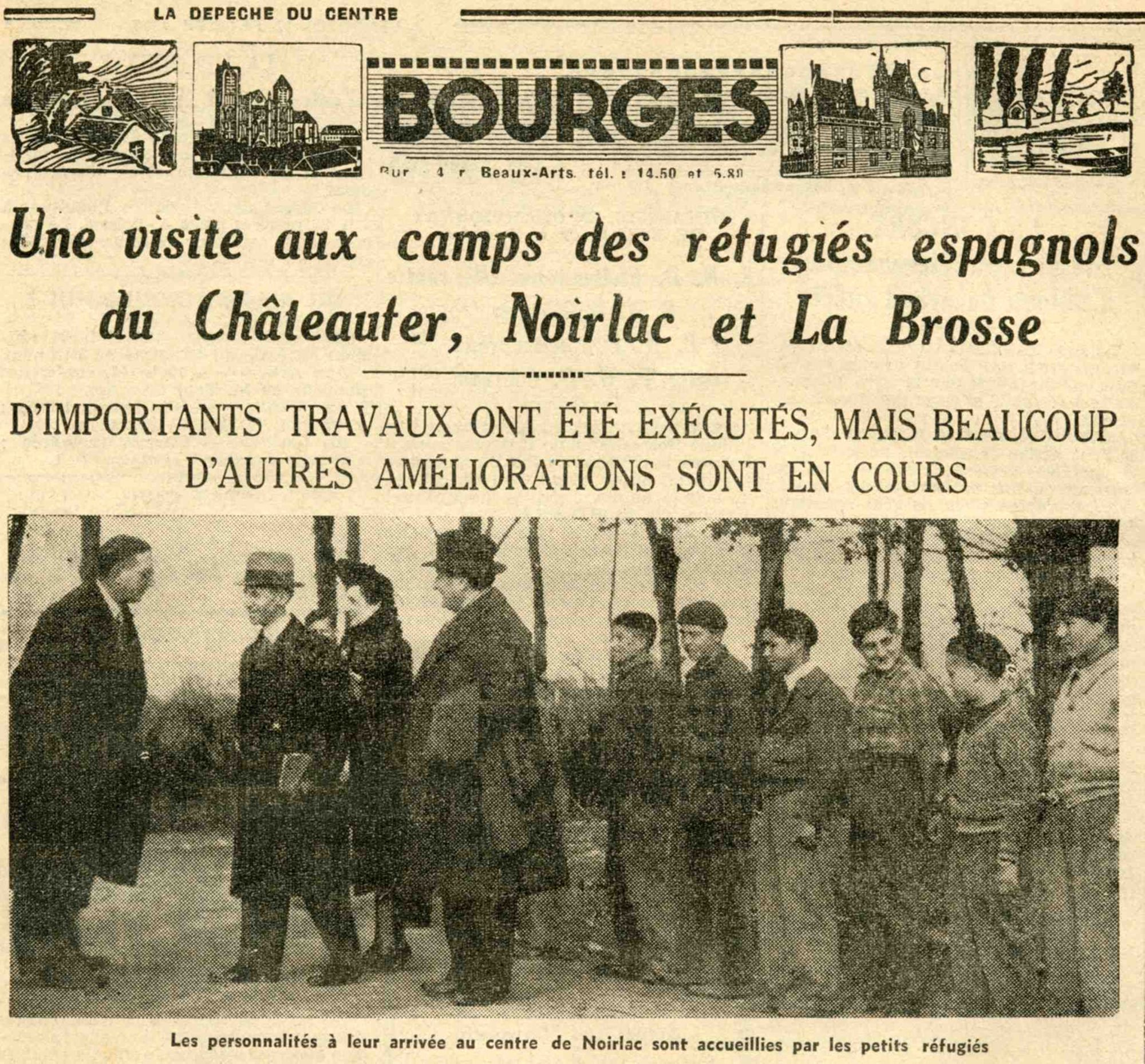 Les réfugiés espagnols dans le Cher