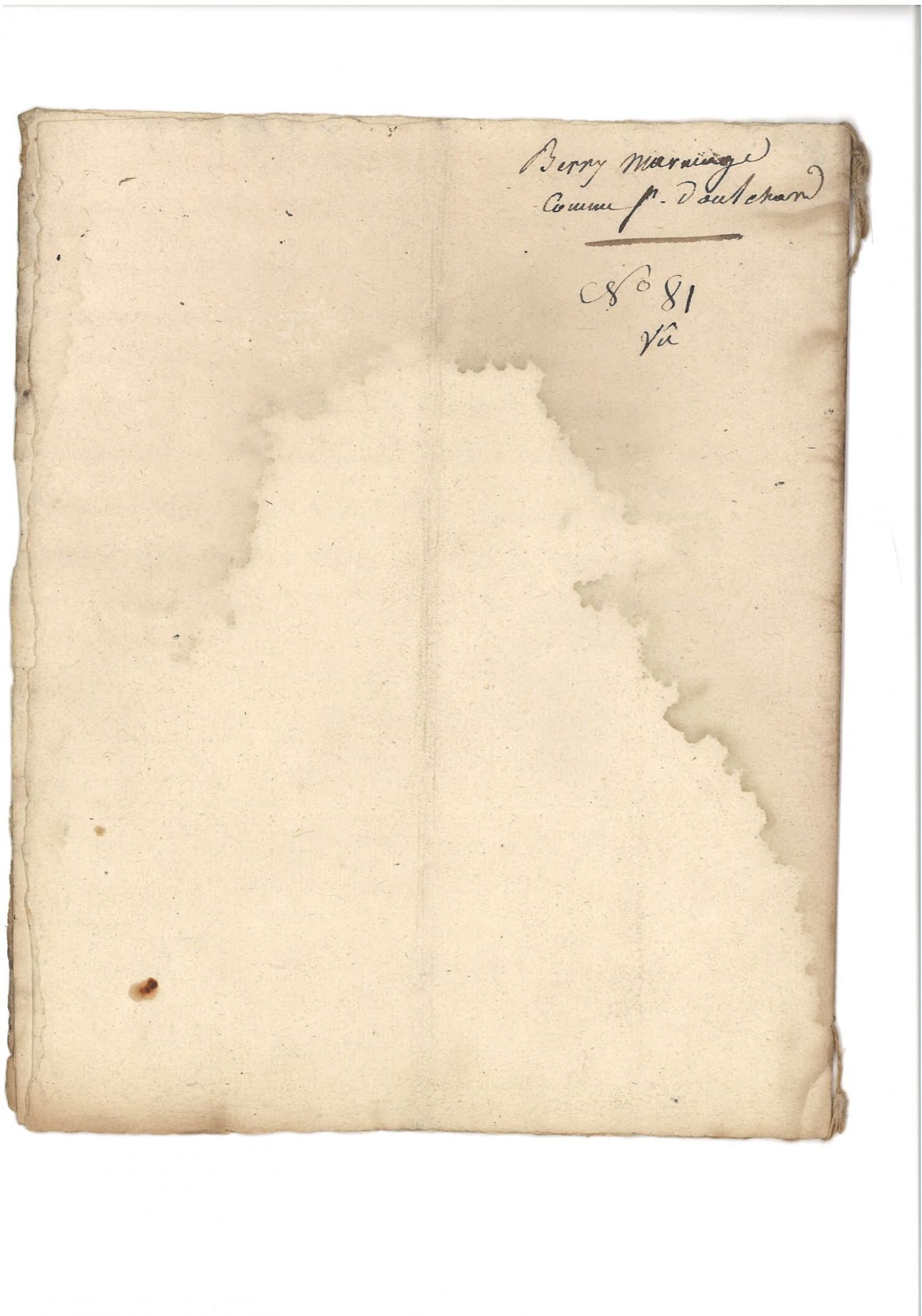 Cahier de doléances de Berry-sur-Yèvre (Marmagne, Cher) (p. 6).