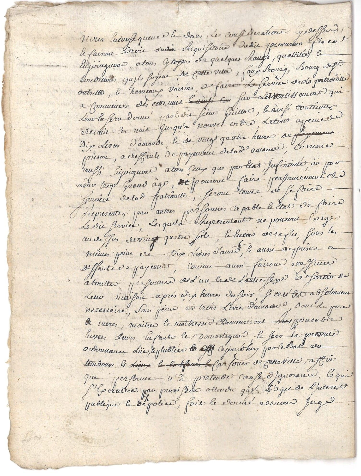 Délibération  de la commune de Graçay, 30 juillet 1789 (p. 2).