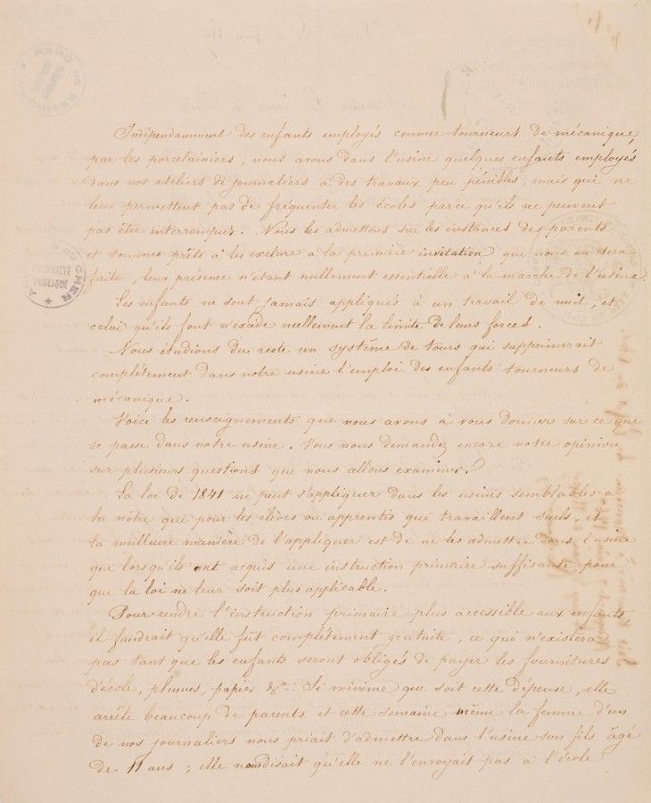 Une main d'oeuvre nombreuse