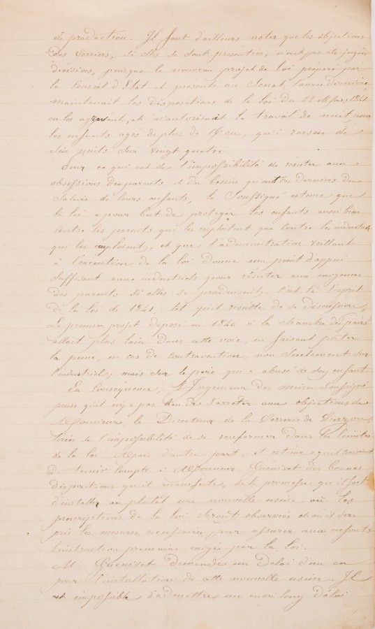 Des conditions de travail difficiles