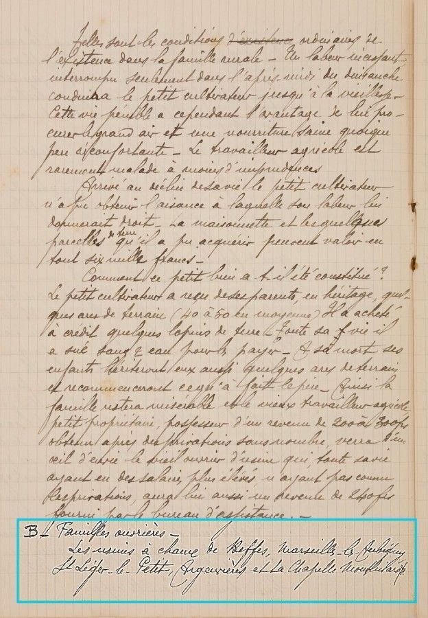 Le travail pénible des jeunes ouvriers des usines à chaux de Beffes