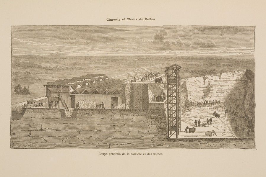 Le travail pénible des jeunes ouvriers des usines à chaux de Beffes