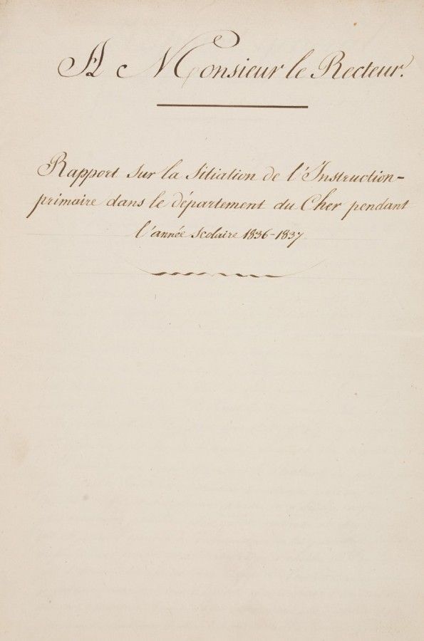 La lente progression de la scolarisation des enfants du Cher