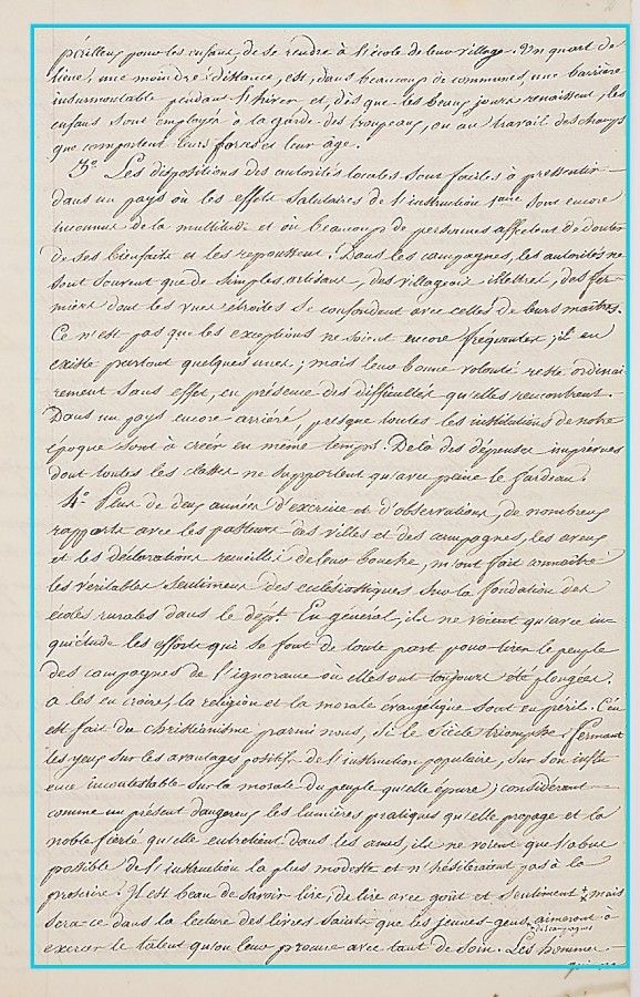 La lente progression de la scolarisation des enfants du Cher