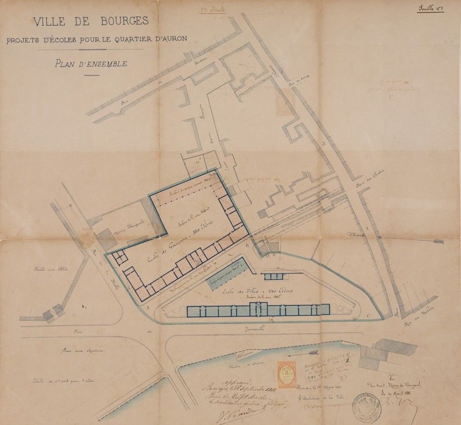 La construction d'écoles modernes : L'exemple du groupe scolaire d'Auron (Bourges)