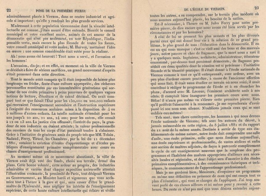 Le développement de l'enseignement professionnel : l'exemple de l'E.N.P. De Vierzon