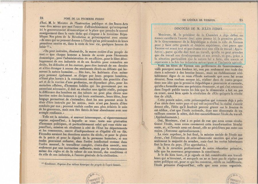 Le développement de l'enseignement professionnel : l'exemple de l'E.N.P. De Vierzon