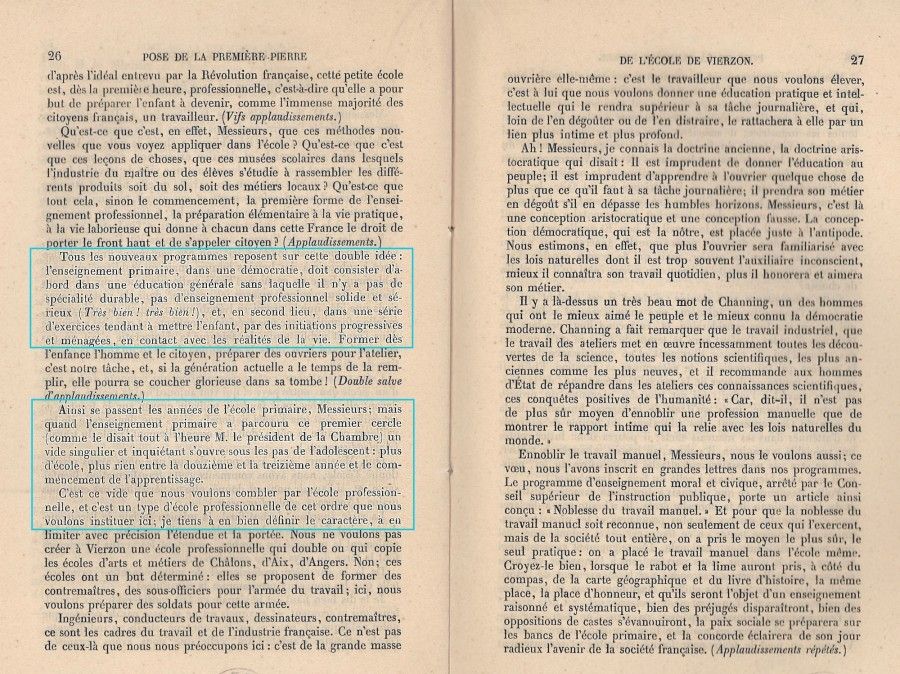Le développement de l'enseignement professionnel : l'exemple de l'E.N.P. De Vierzon