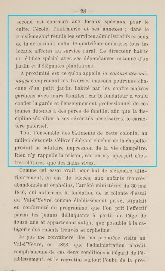 Une des plus grandes colonies pénitentiaires de France