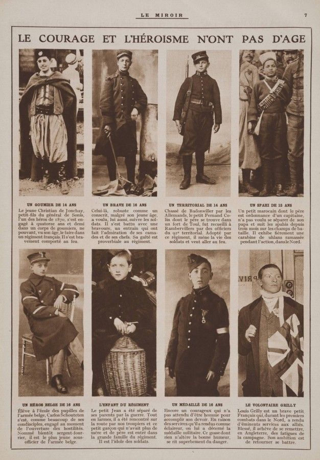 Le modèle de l'enfant-héros combattant