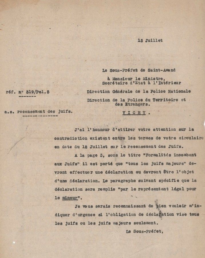 Les enfants juifs victimes de Vichy