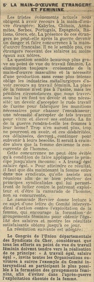 7. La mobilisation à Bourges pendant la guerre