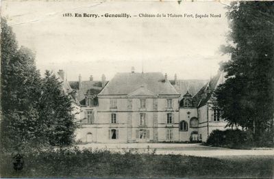 Le château de la Maisonfort à Genouilly vers 1900