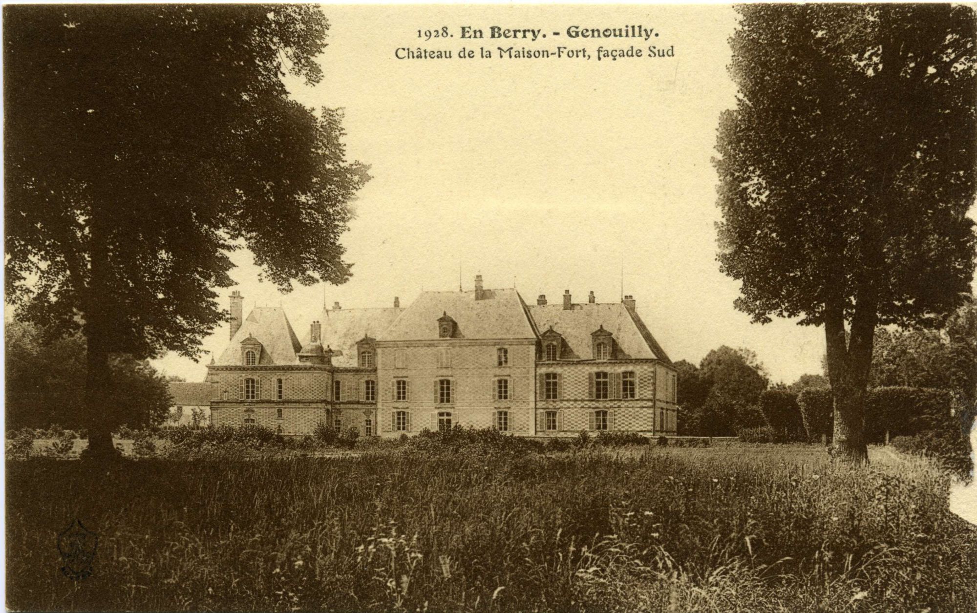 Le château de la Maisonfort à Genouilly vers 1900