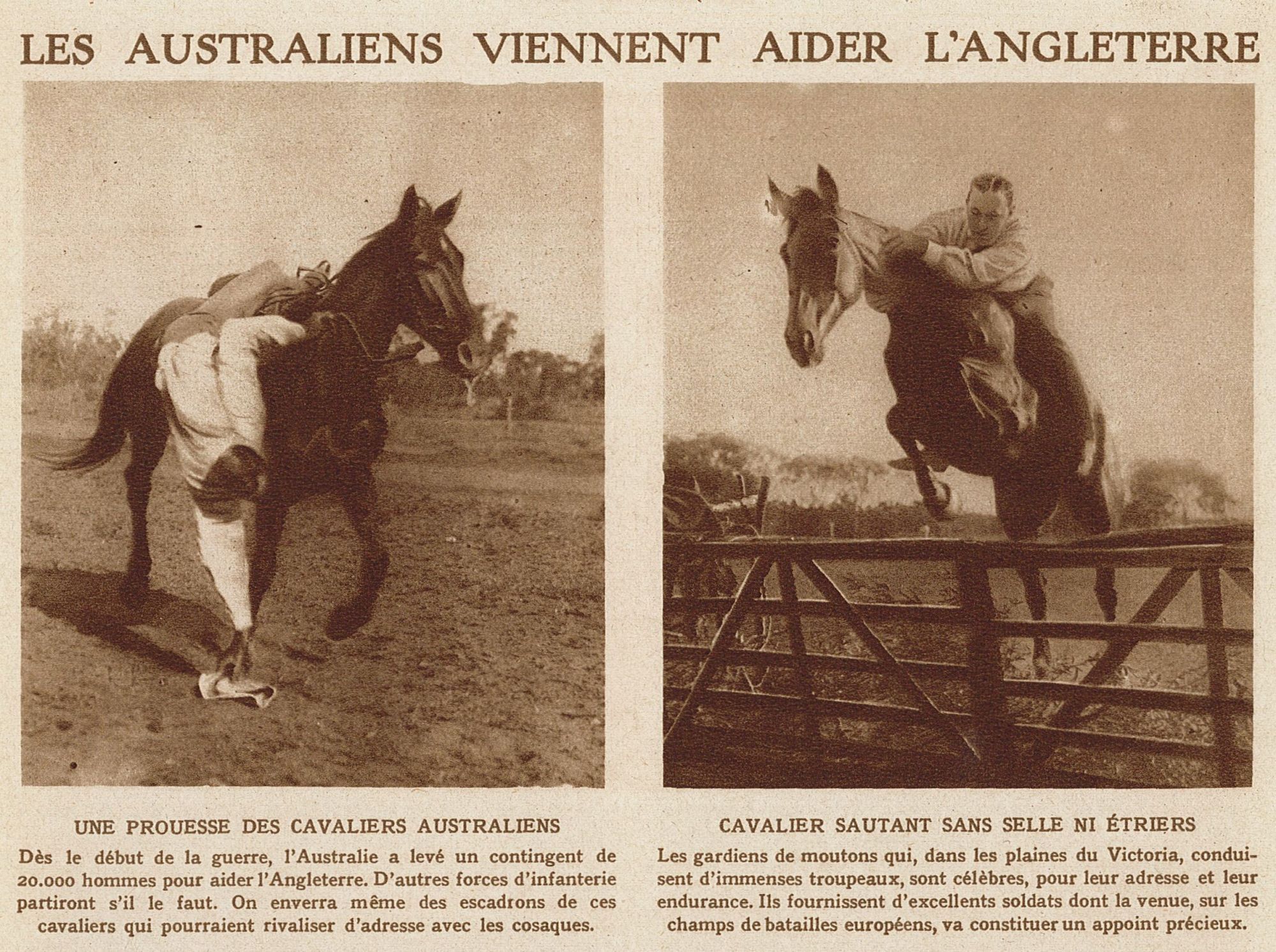 Les Australiens viennent aider l'Angleterre