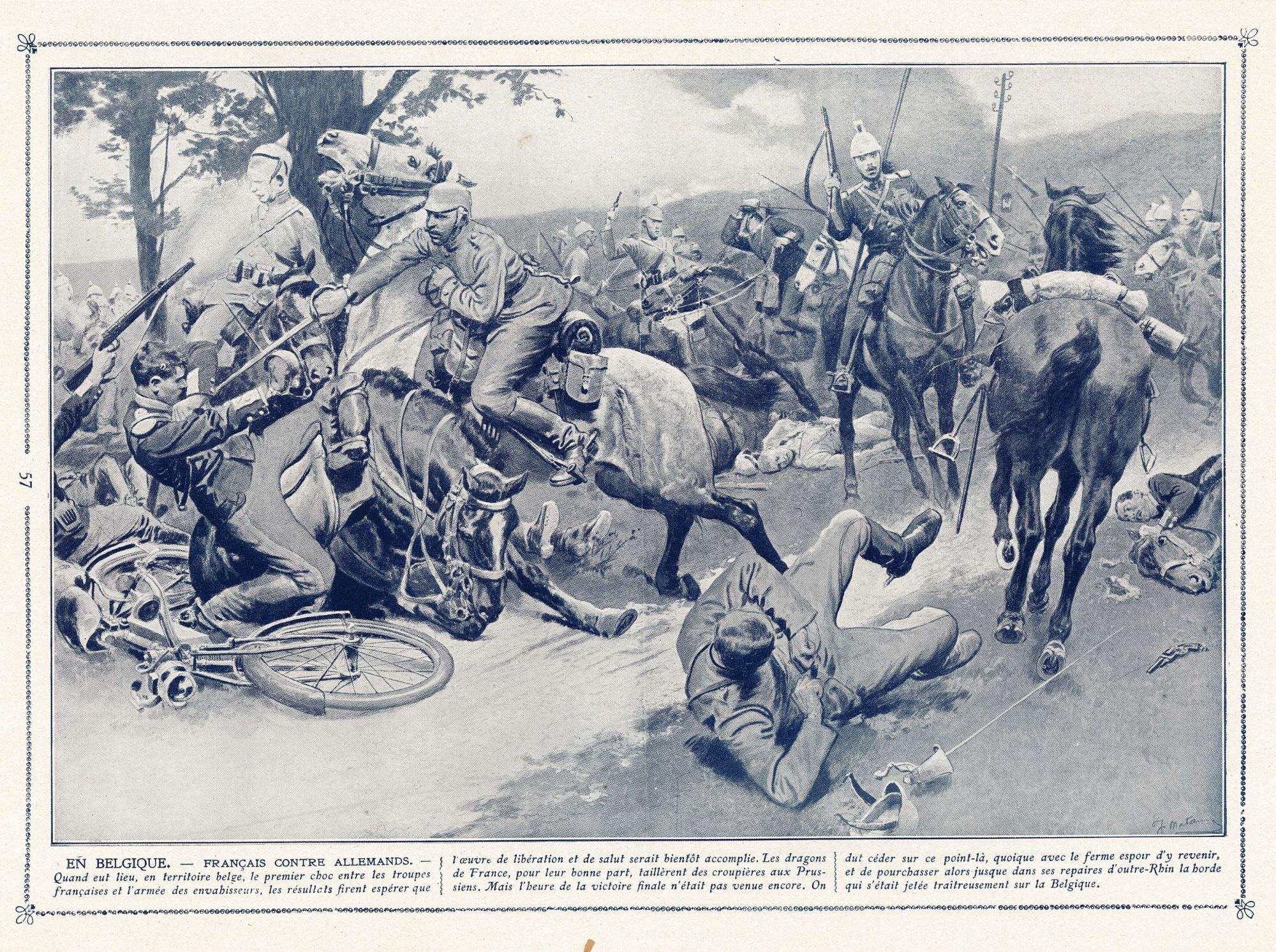 En Belgique, Français contre Allemands